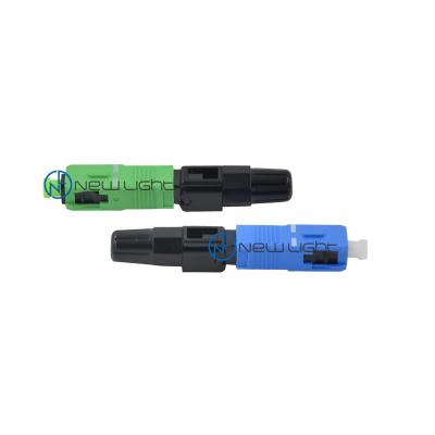 China  SC/APC FTTH project 90N 2.0mm Field Assembly Connector for sale