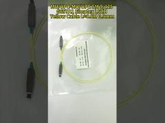 SC / UPC - LC / UPC SM Simplex Optical Fiber Patch Cord Yellow PVC / LSZH / OFNR