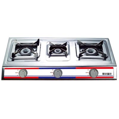 China Factory wholesale 3 burner stainless steel gas stove for home use DGC-303BS for sale