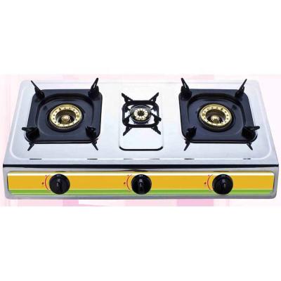 China Outdoor factory wholesale 3 burner gas stove for home use DGC-304CS for sale