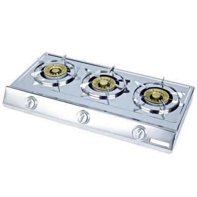 China Factory wholesale 3 burner stainless steel gas stove for home use DGC-306CS for sale