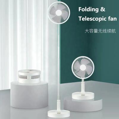 China Hotel factory wholesale usb rechargeable folding telescopic fan for home use DMF-618 for sale