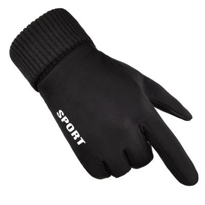 China Waterproof Windproof Touch Screen Skiing Gloves Anti Drift Windproof Slip Customize Your Logo Faux Suede 100 Pairs for sale