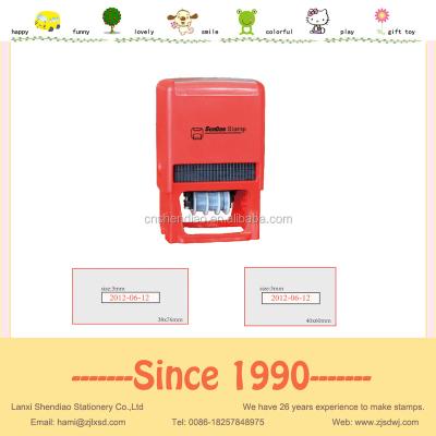 China Office Date Stamp Self Inking Roller RUBBER Stamp for sale