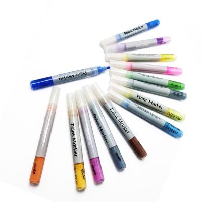 China Unique Bright Colors Arts and Crafts Ink Painting Water Based Marker Pens, Amazon Hot Sale Premium 1.0mm Acrylic Paint Pen Set for sale