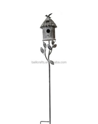 China Newest Design Viable Garden Decor Metal Antique Pigeons Wall Mounted Chinese Bird House for sale