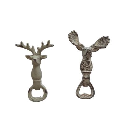 China Viable made in china top quality cast iron deer head bottle opener for sale