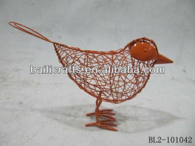 China Europe Wireframe Bird Statue for sale