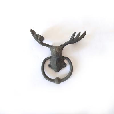 China Antique Cast Iron Deer Door Knocker for sale