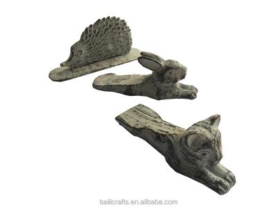 China Metal Cast Iron Rabbit Doorstop for sale