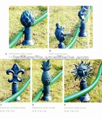 China Outdoor Hose Guide Cast Iron Garden Decor Handmade Decor Hose Guide Holder for sale