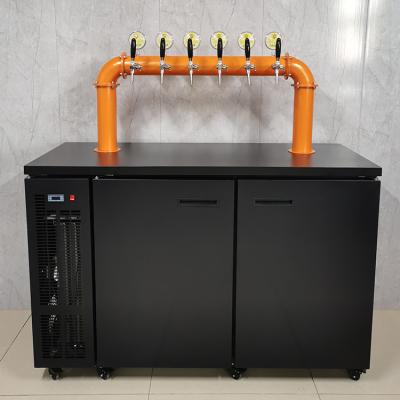 China draught beer cooler machine draft beer dispenser kegerator 1620*650*1100 for sale