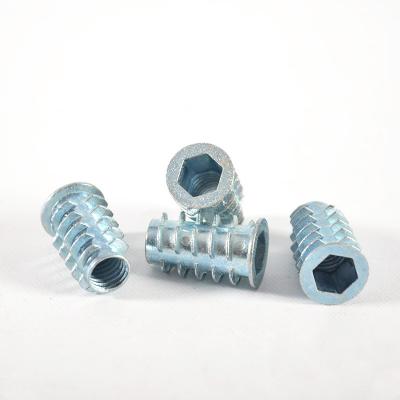 China Type D Furniture Fastener Insert Nut Socket Hex Drive Heavy Industry Factory Low Price Self Tapping Threaded Wood Head for sale