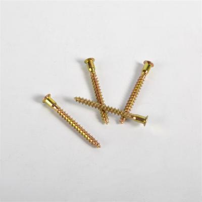 China Euro Confirmat Furniture Hardware Accessories Confirmat Screws Hex Drive Flat Socket Head Flat Head Cap Confirmat Furniture Screws for sale