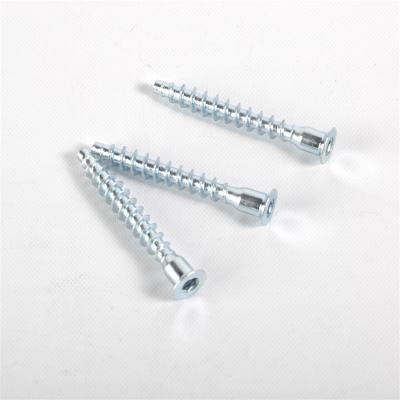 China Flat High Strength Hex Socket Stainless Steel Cap Head Confirmat Furniture Screws 7X50 For Furniture Cabinet for sale