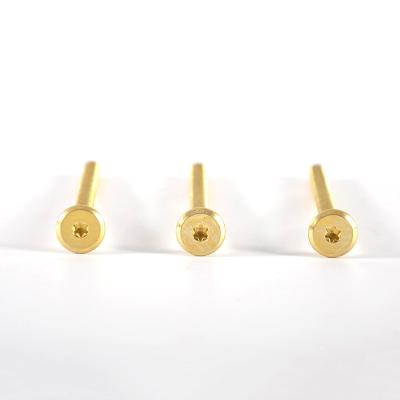 China Industry Furniture Cheap Yellow Galvanized High Strength Common Torx Head Connectors Bolts for sale