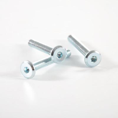 China Industry Cabinet Hardware Fastener M6 Furniture Joint Connector Bolts Hex Socket Flat Head for sale