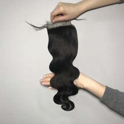 China Brazilian Body Wave Hair Vendors Cuticle Aligned Hair Body Wave Lace Vendor Closure for sale