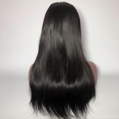 China Silky Straight Hair Full Lace Wig 13x6 Straight Wave Lace Front Human Hair Wigs 130 Density Pre Plucked Lace Wig for sale