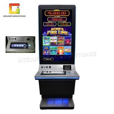 China 2021 Hottest Metal+acrylic+wood coin operated video slot machine cabinet 43 inch touching monitor IDEX panel control for sale