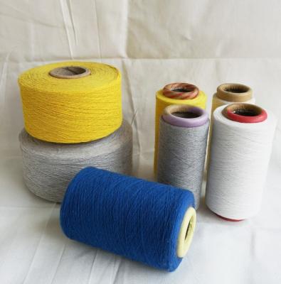 China Anti-bacteria high or short cylinder open end blended cotton poly towel recycled yarn for weaving for sale