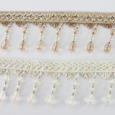 China China Suppliers Coffee Color Curtain Tassel Decorative Sunshade Beaded Fringe - Buy Decorative Sunshade Beaded Fringe for sale