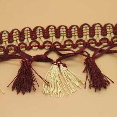 China Curtain Lace Tassel Fringes And Trims For Curtains And Sofa Decoration for sale