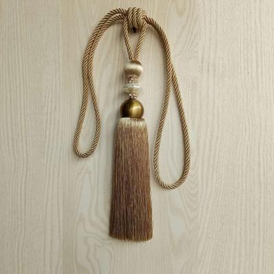 China Handmade Curtain Tieback Dalian Tassel Tieback Curtain Accessories for sale