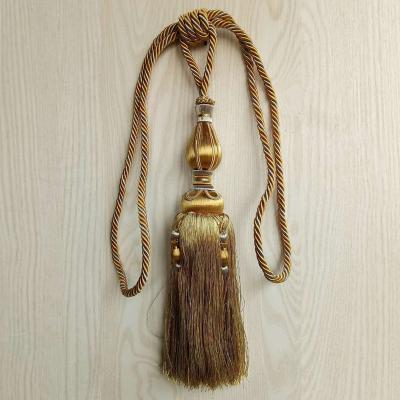 China Curtain Stock Curtain Tieback Tassel Tieback Polyester Yarn Cheap Price for sale