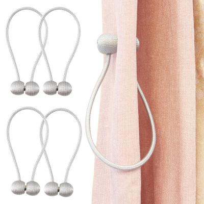 China Magent for Home Decorative Magnetic Back Curtain Tieback Loop Tie Back Curtain Curtain Tieback Curtain Furniture Beige Color for sale