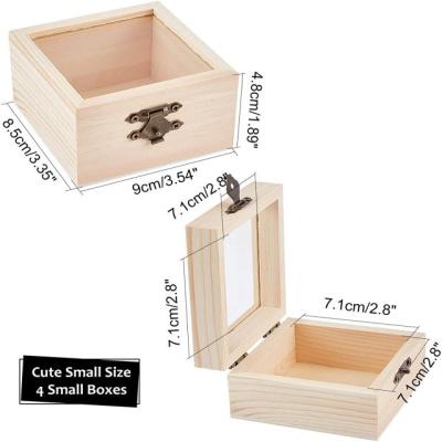 China Africa Custom Wooden Box Sliding Lid , Unfinished Wooden Box With Sliding Lid for sale