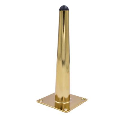 China Contemporary Oblique Straight Metal Black+ Gold Furniture Table Tapered Leg For Sofa Cupboard Cabinet for sale