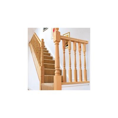 China Factory Direct Sales Classic Design Solid Wood Staircase Contemporary Antique Wooden Railing for sale