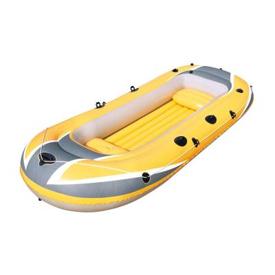 China Wholesale Hot Selling Custom Logo Durable Inflatable Kayak Fishing Touring Leisure Fun Water Rowing Boat Air Folding Inflatable Kayak for sale