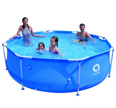 China Inground Pool Blue Around Steel Frame Swimming Pools Steel Frame Family Pool 300cm x 76cm Large Inflatable Outdoor Family Pool for sale