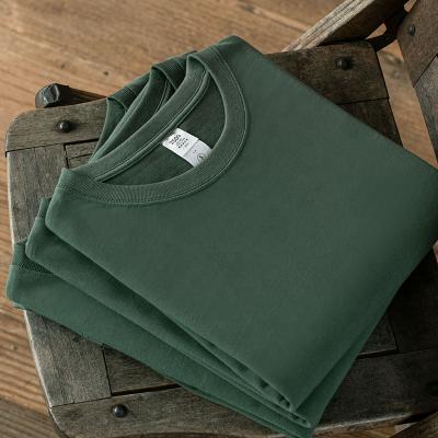 China High Quality Green 100% Cotton Breathable QUICK DRY T Shirt For Men 250gms Customize Print Manufacturer Blank Apparel Premium T Shirts for sale