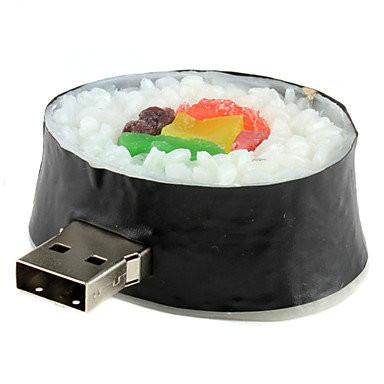 China Palillo Sushi-Formado redondo de memorias USB de 4GB USB personalizado en venta