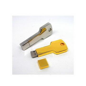 China Gold Silver Interface 2.0 Key USB Flash Disk , 512MB - 16GB Key Thumb Drives for sale