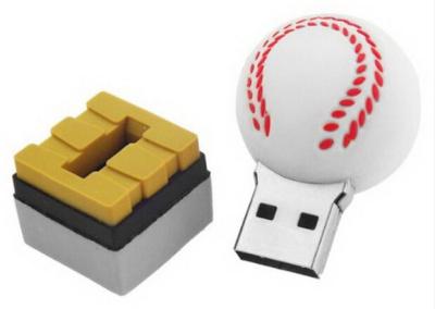 China Soft Fancy Baseball Novelty USB Flash Disks With 8GB Memory Capacity for sale