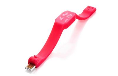 China Student Silicone Wristband USB Flash Drive 2GB - 16GB With LED Light for sale