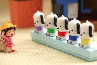 China Cartoon puppy dog Novelty usb flash drive mini 4gb 8gb with high speed for sale