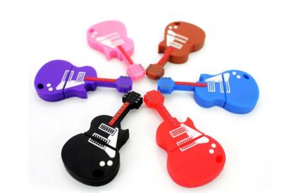 China Electric Guitar Customized USB 2.0 Flash Drives XP ,Vista Support for sale