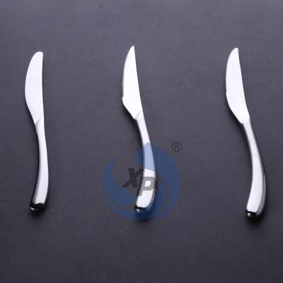 China Wholesale Viable Wedding Royal Flatware Luxury Hotel 304 Stainless Steel Knife Fork Spoon High Quality Cutlery Set for sale