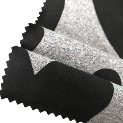 China Pure Gray Polyester Blend Dye Printing Fabric Two Side Brush For Garment for sale