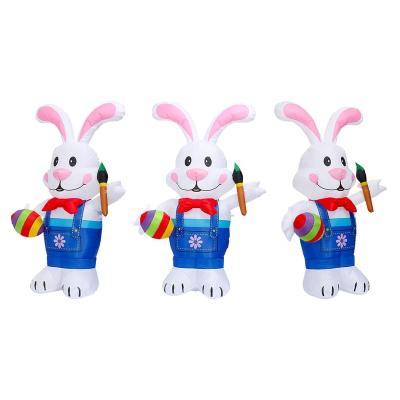 China Gift and toy 2021 Giant Inflatable Animal High Quality Inflatable Cute Easter Bunny Costume 180cm Promotion New Arrival for sale