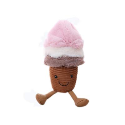 China Plush OEM is welcome! Soft Stuffed Plush Food Toy Icecream For Restaurant Plush Mushroom Avocado Toy for sale