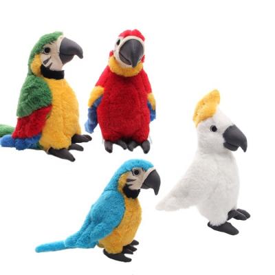 China Custom Plush Toy Stuffed Animal Macaw Plush Toy With Logo OEM Personalized Soft Plush Toy Parrot for sale