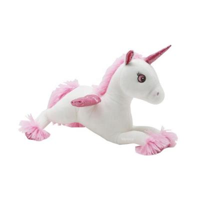 China Monnca Logo Embroidery Plush Toys Unicorn Gift or Decorations for Kids OEM Design Infant Stuffed Plush Unicorn Toys Pony for sale