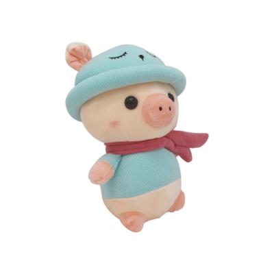 China Wholesale Promotion Gift and Plush Pig Soft Toy with Scarf and Hat Custom Plush Soft Doll Toys Supplier for sale