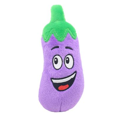 China Eggplant plushie toy dog ​​plushie plushie plush toy OEM cute dog plush dog toys with squeaker for sale